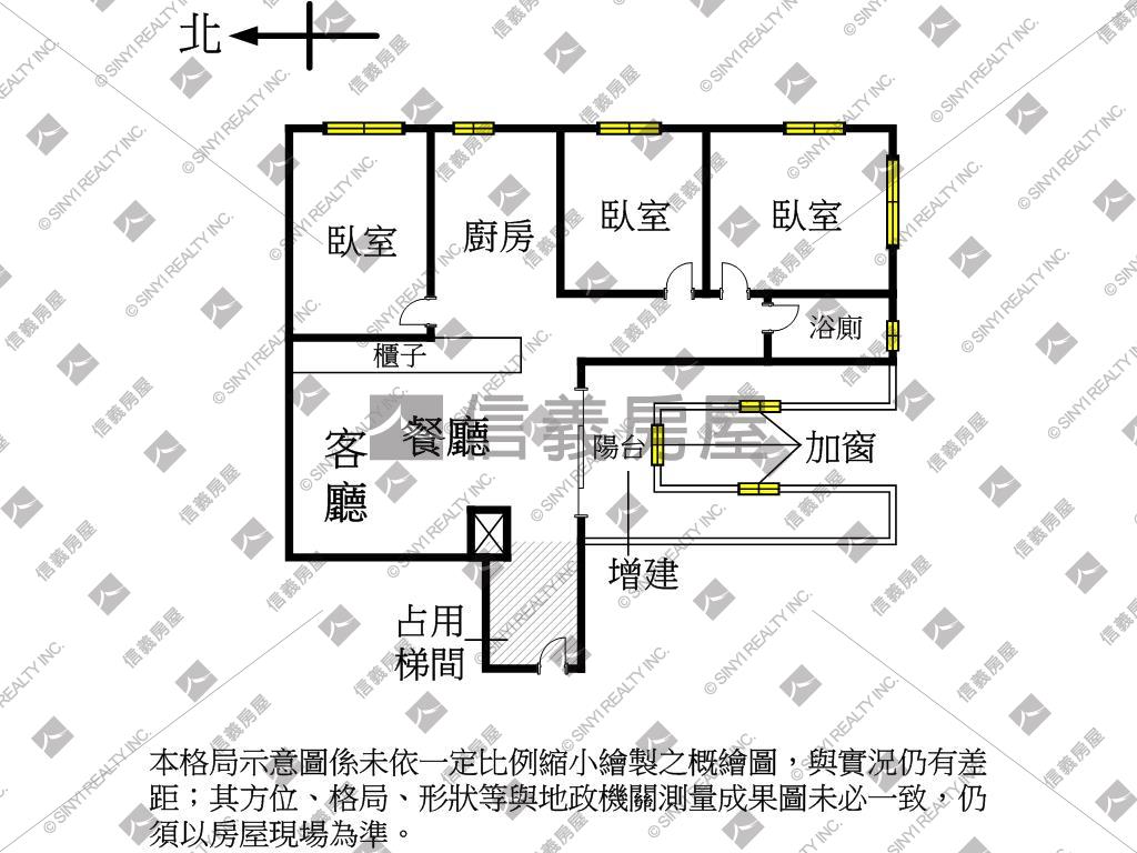 信義五福低總價三房房屋室內格局與周邊環境