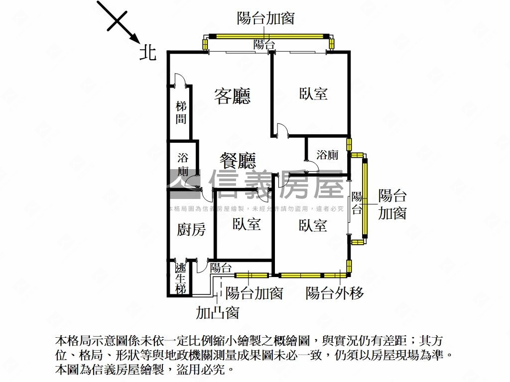 天母清幽綠景電梯三房房屋室內格局與周邊環境