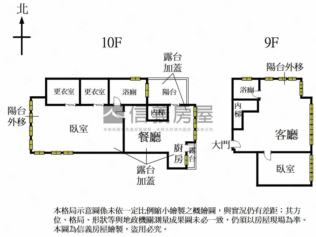 信義安和樓中樓景觀戶房屋室內格局與周邊環境