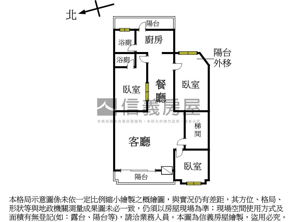 近櫻花河畔邊間美３房房屋室內格局與周邊環境