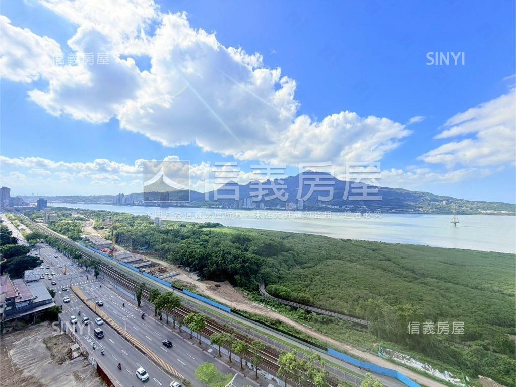 觀音河景廣角映入美宅房屋室內格局與周邊環境