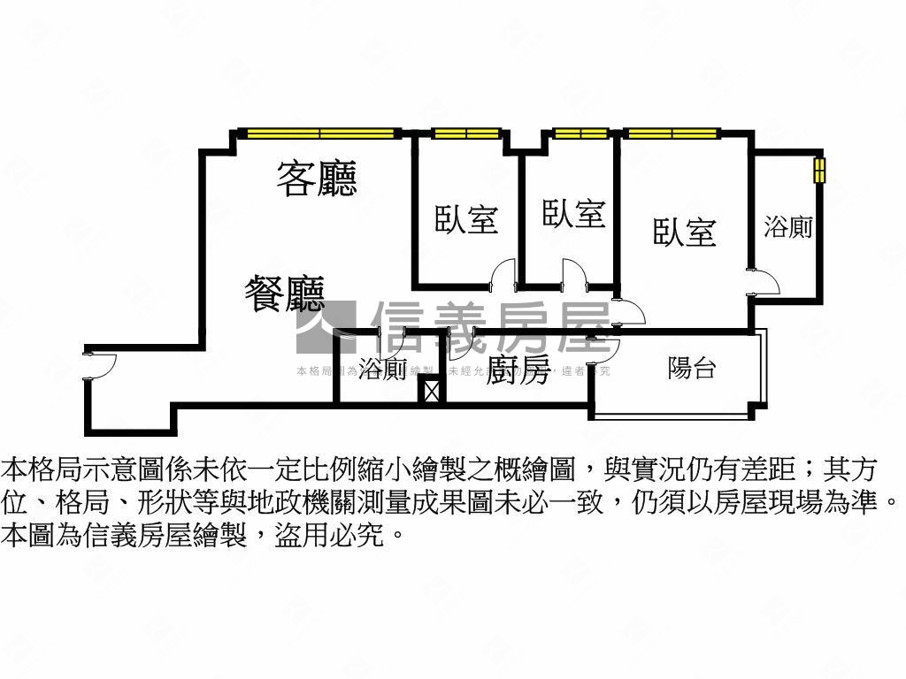 兆璞開禧三房平面車位房屋室內格局與周邊環境