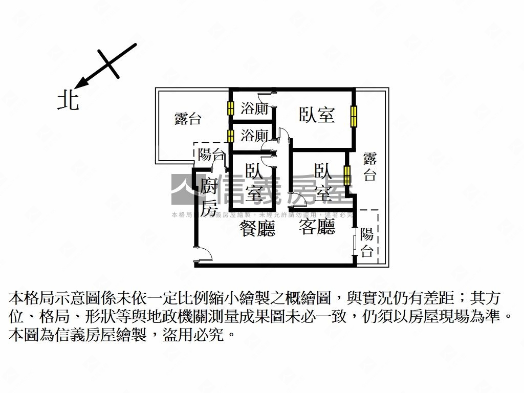 地傑春天面西南採光露臺戶房屋室內格局與周邊環境