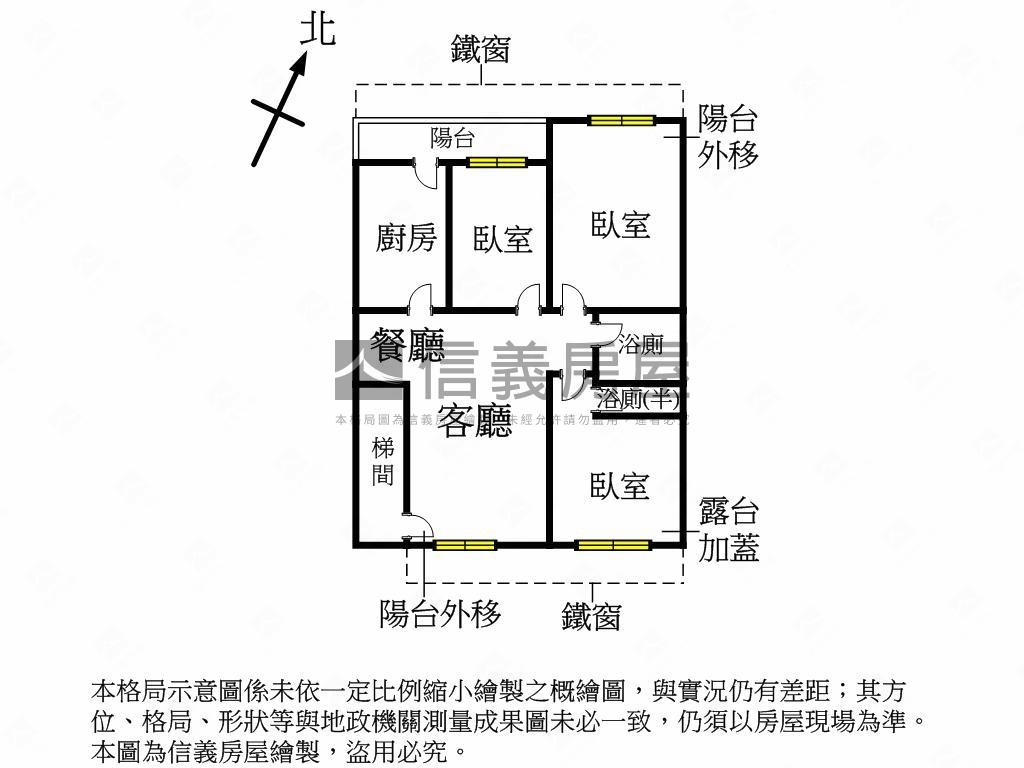 中正商圈方正美寓三房房屋室內格局與周邊環境