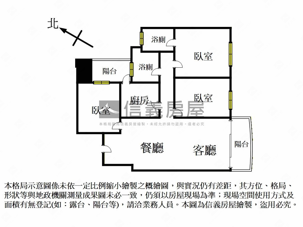 築禾豐三房平面車位房屋室內格局與周邊環境