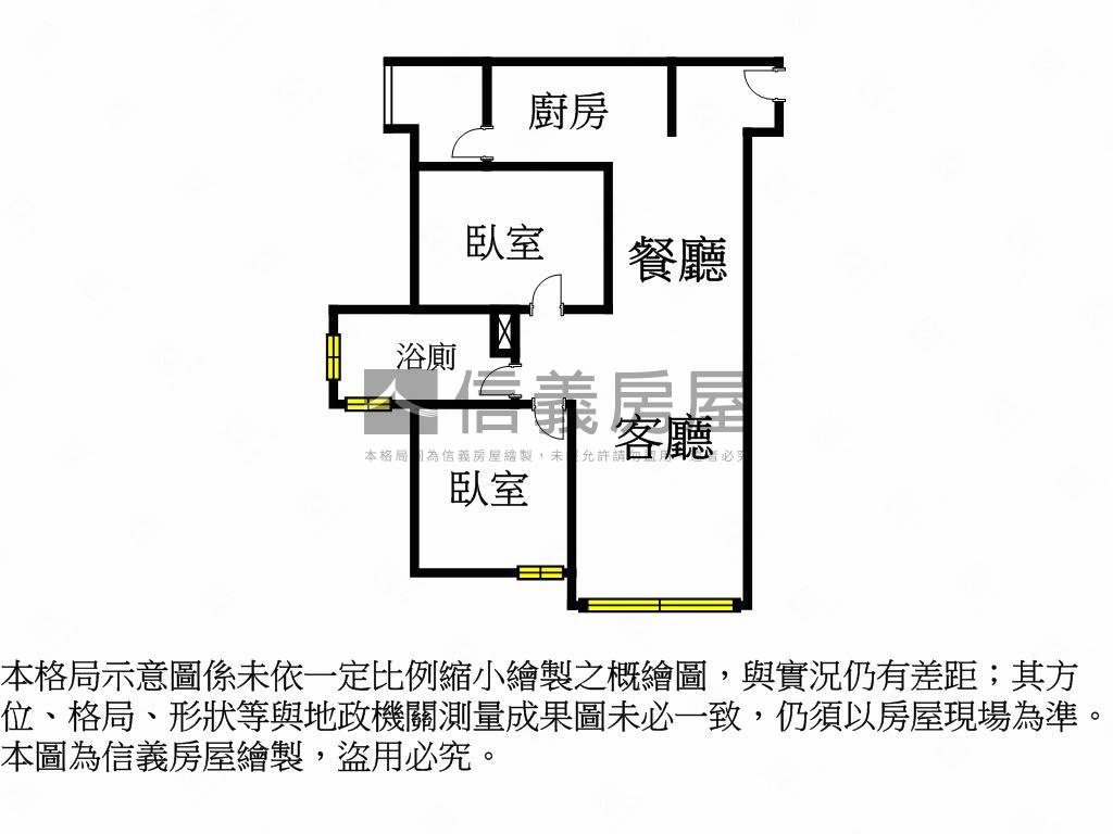 親家中央公園邊間戶美兩房房屋室內格局與周邊環境