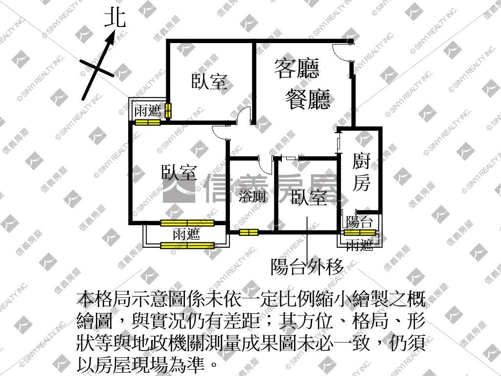 近草漯重劃區夢想三房房屋室內格局與周邊環境