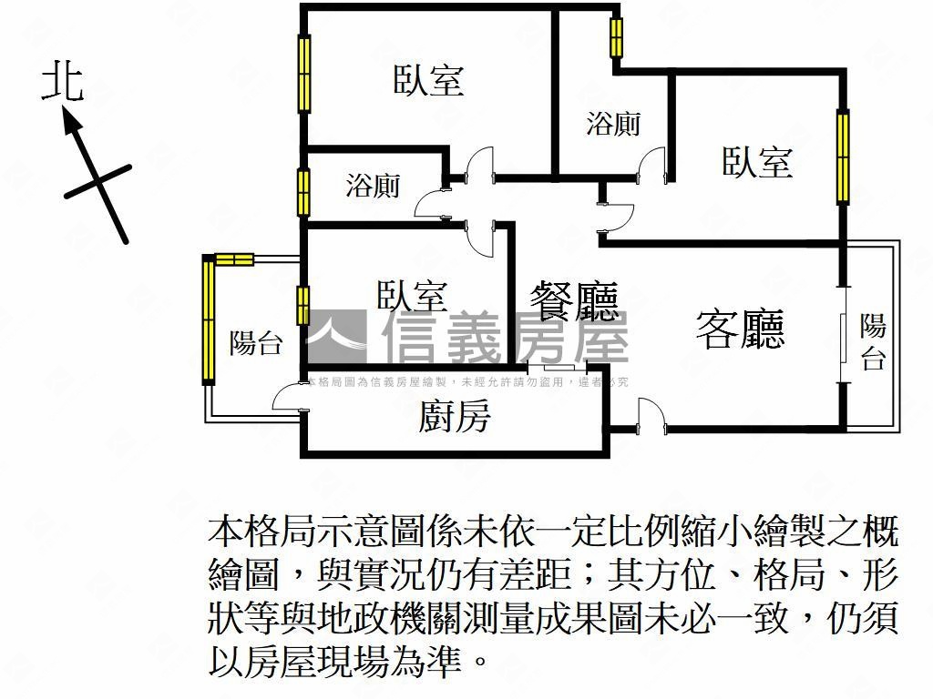 航空城☀陽光大三房車位房屋室內格局與周邊環境