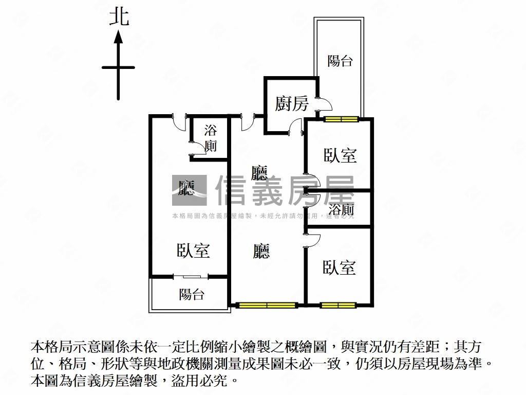 全新交屋方正格局好規劃房屋室內格局與周邊環境