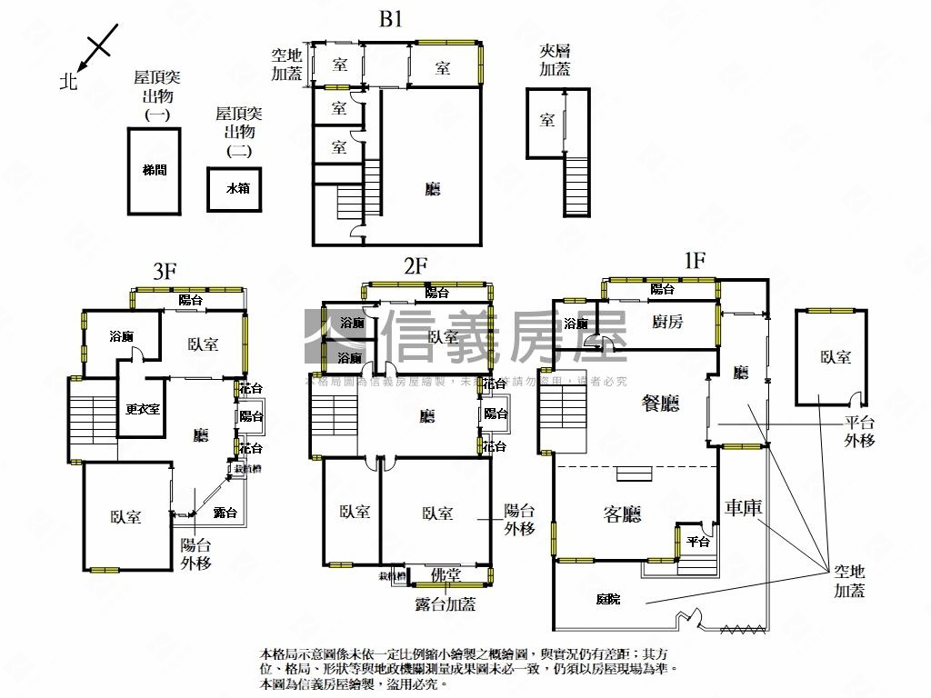 金石山莊稀有透天房屋室內格局與周邊環境
