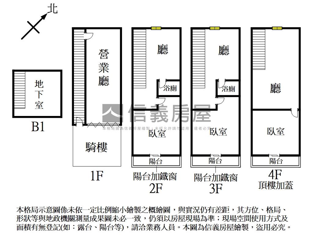 近台中車站熱鬧透天店面房屋室內格局與周邊環境