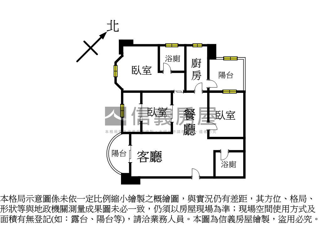 有富欣殿質感三房房屋室內格局與周邊環境