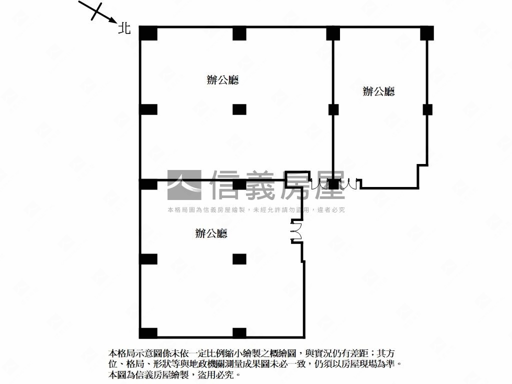 華固國家置地高樓邊間廠辦房屋室內格局與周邊環境
