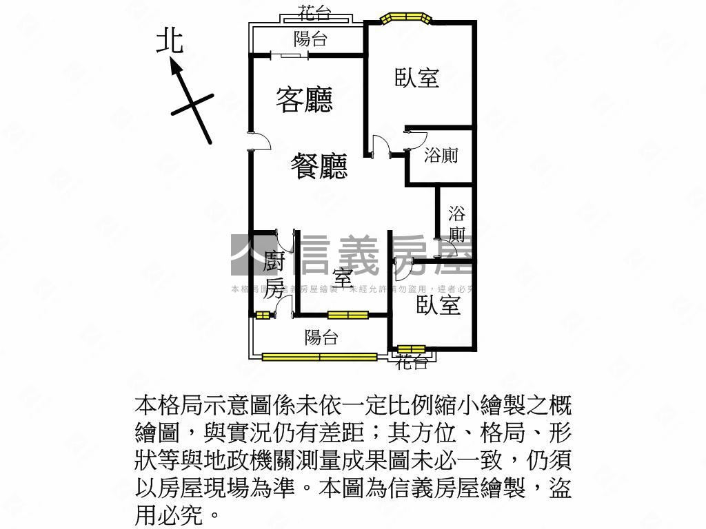 田園北京溫馨２房１室房屋室內格局與周邊環境