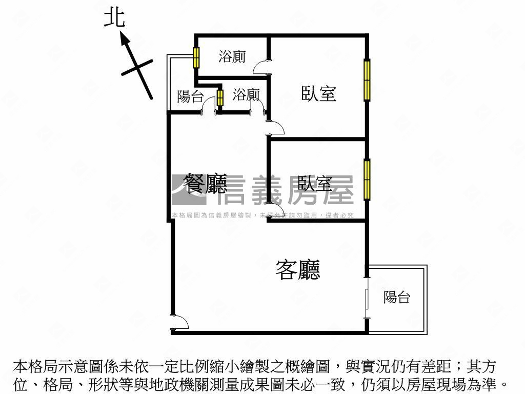 米羅同學匯２房２衛＋車位房屋室內格局與周邊環境