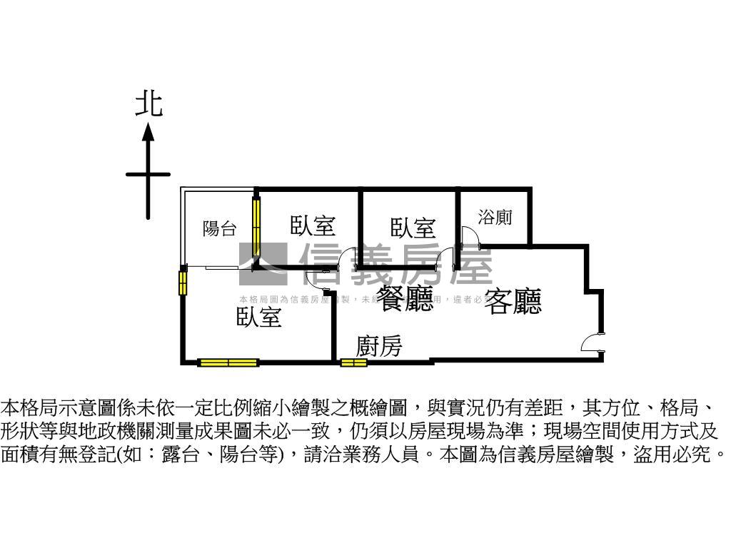 紅布朗花園美３房可看屋房屋室內格局與周邊環境