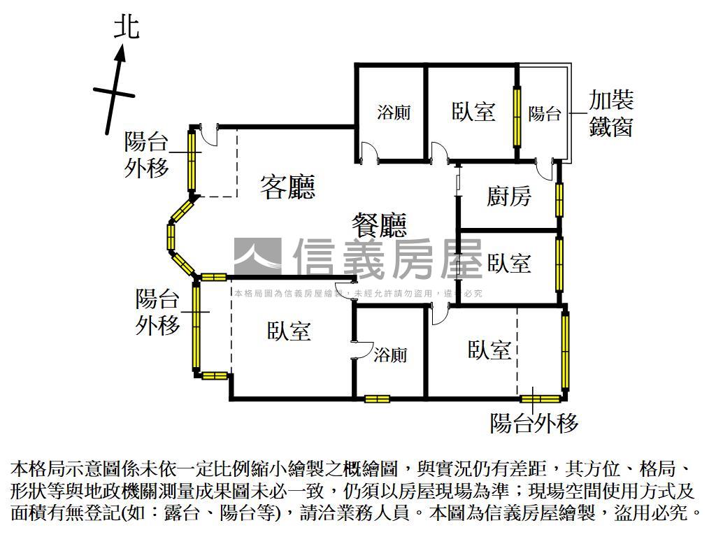 璀璨之旅公益商圈高樓四房房屋室內格局與周邊環境