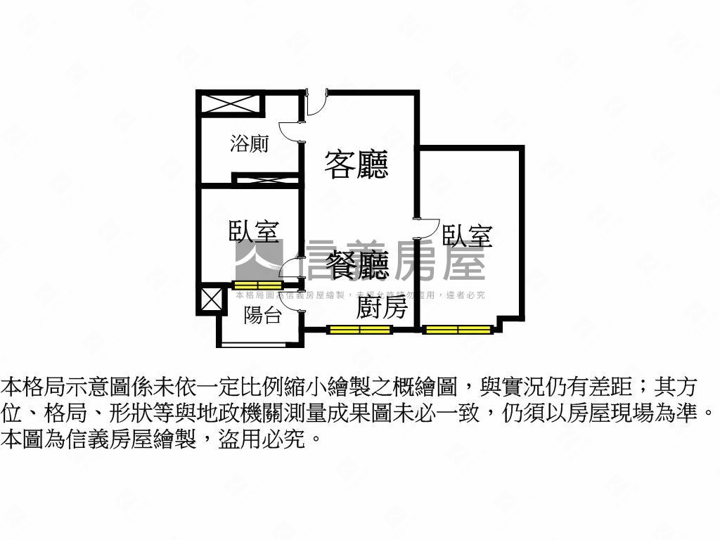 平轉海景鉑悅２房＋車位房屋室內格局與周邊環境