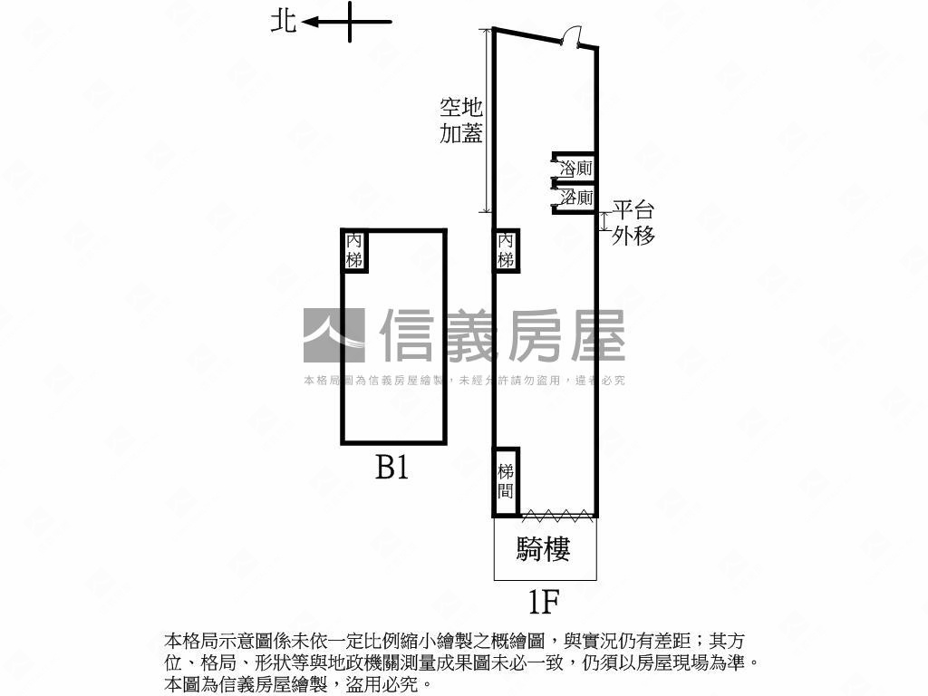 大空間一樓店面房屋室內格局與周邊環境