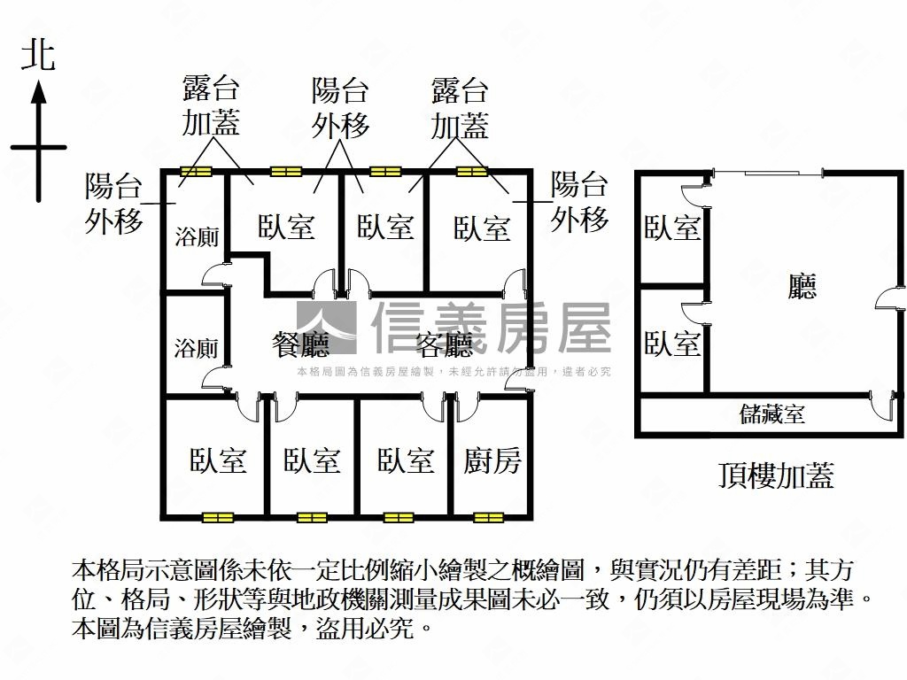 國泰雙仁愛學區頂加大空間房屋室內格局與周邊環境