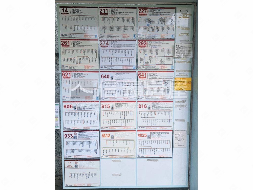 中正大業電梯平面車位房屋室內格局與周邊環境