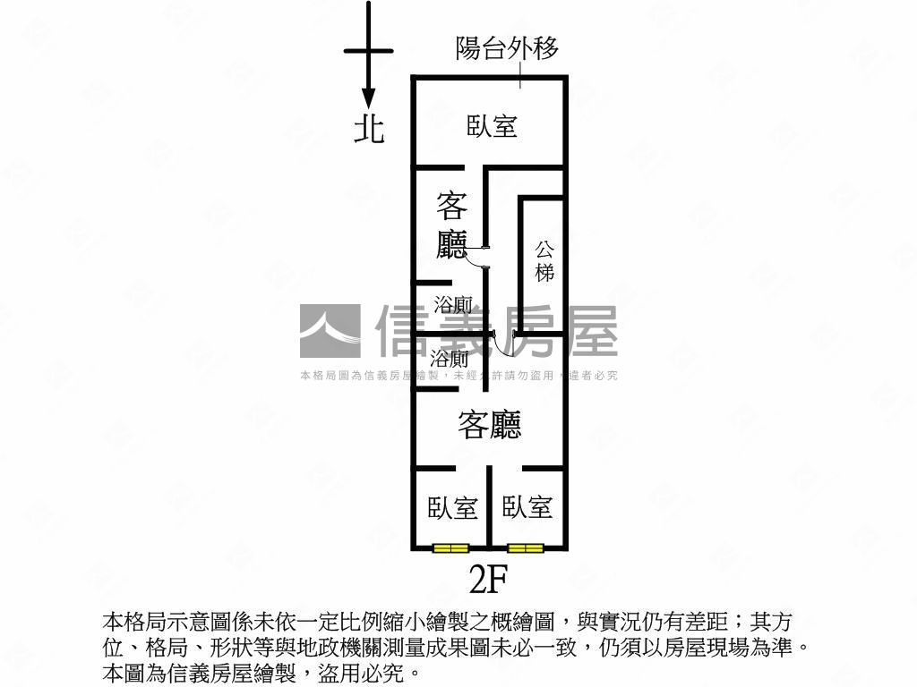 免爬高公寓二樓房屋室內格局與周邊環境