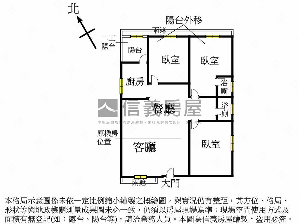 徐匯捷運電梯三房房屋室內格局與周邊環境