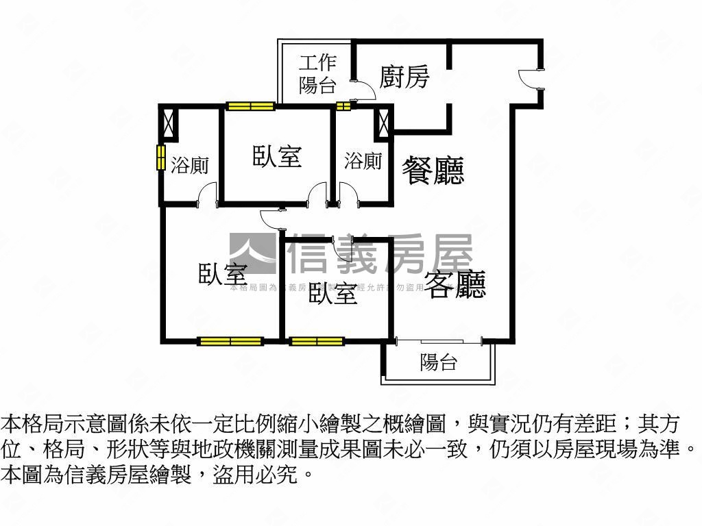 專任永尚承真高樓三房平車房屋室內格局與周邊環境