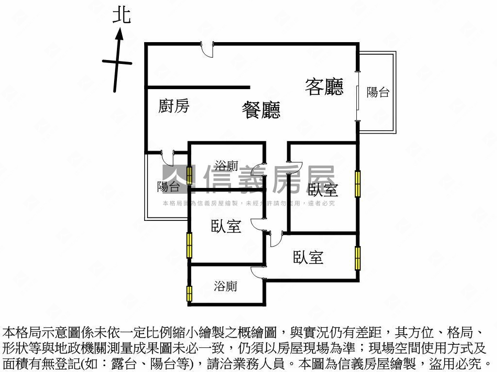 美！心之所向３房平車房屋室內格局與周邊環境