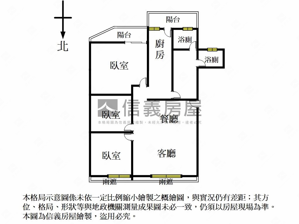 雙捷運高樓大三房車位房屋室內格局與周邊環境