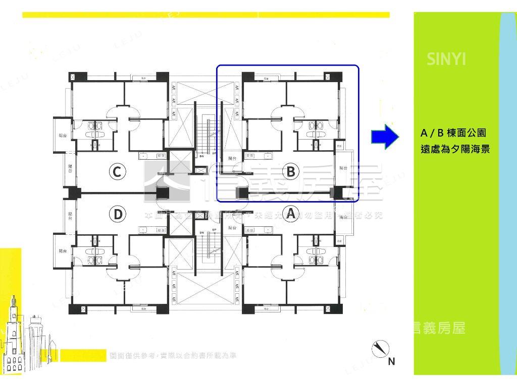 品益君品三房平車房屋室內格局與周邊環境