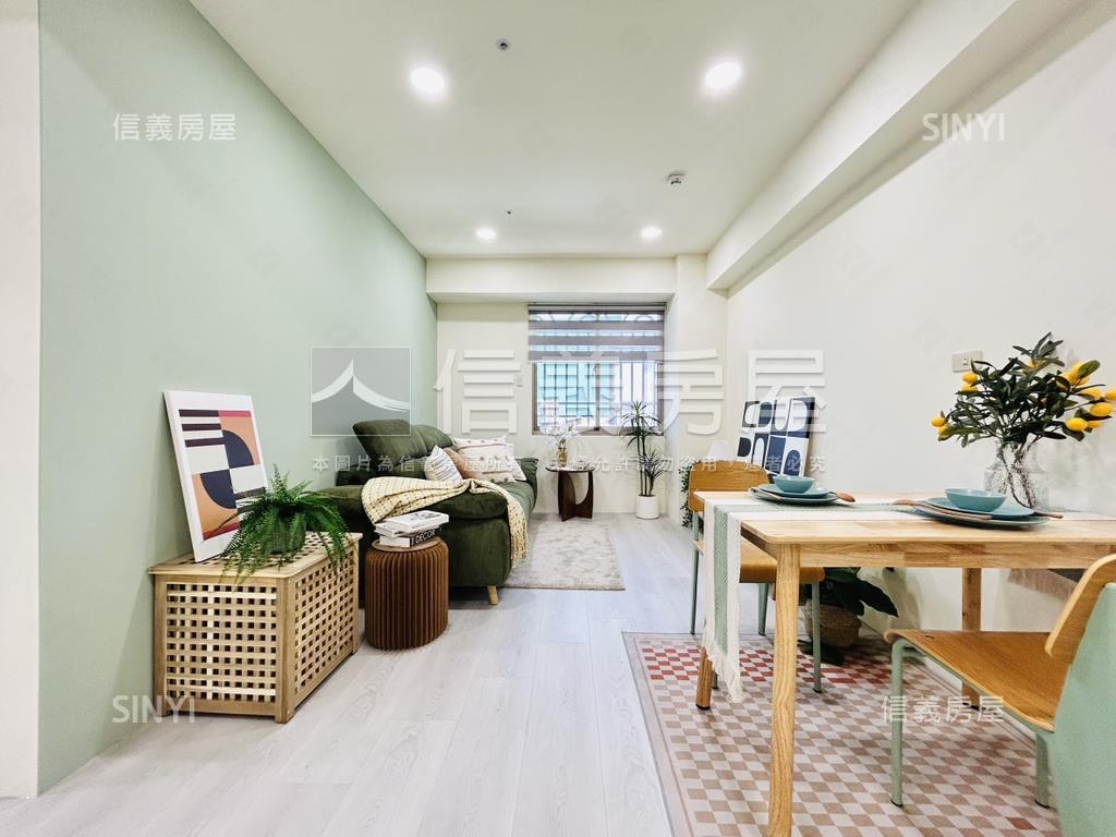 藍天白雲明亮兩房房屋室內格局與周邊環境