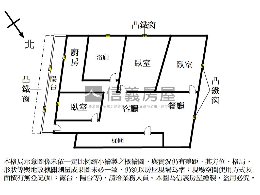 臥龍街樂業街免爬高二樓美房屋室內格局與周邊環境