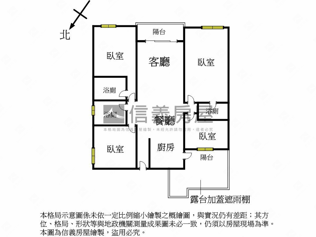 親愛京城大４房平車房屋室內格局與周邊環境