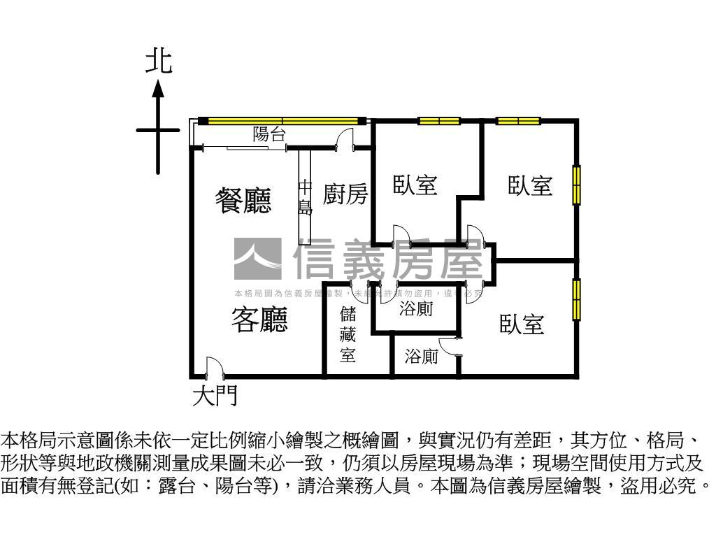 大直精品黃金３樓美寓房屋室內格局與周邊環境