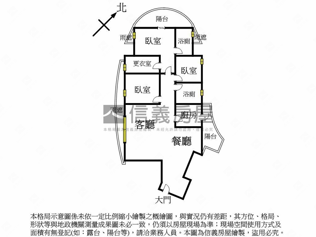 冠德蝴水映質感三房車位房屋室內格局與周邊環境