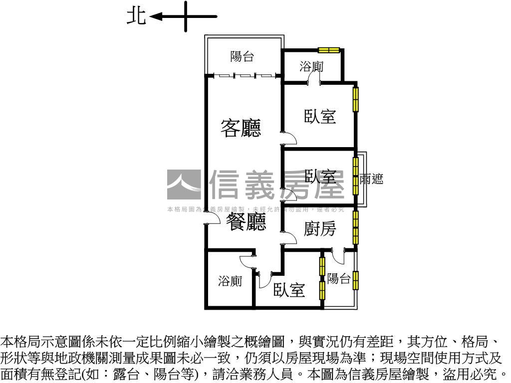 灣頂景觀三房車位房屋室內格局與周邊環境