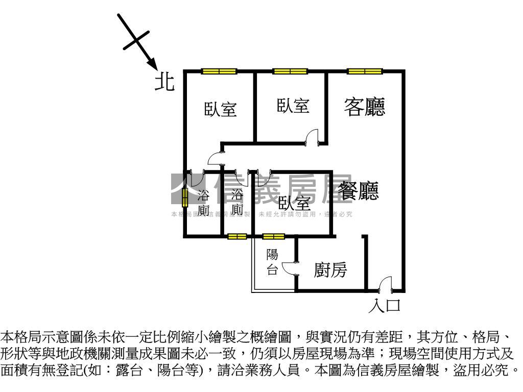 專任｜大毅質感｜３房平車房屋室內格局與周邊環境