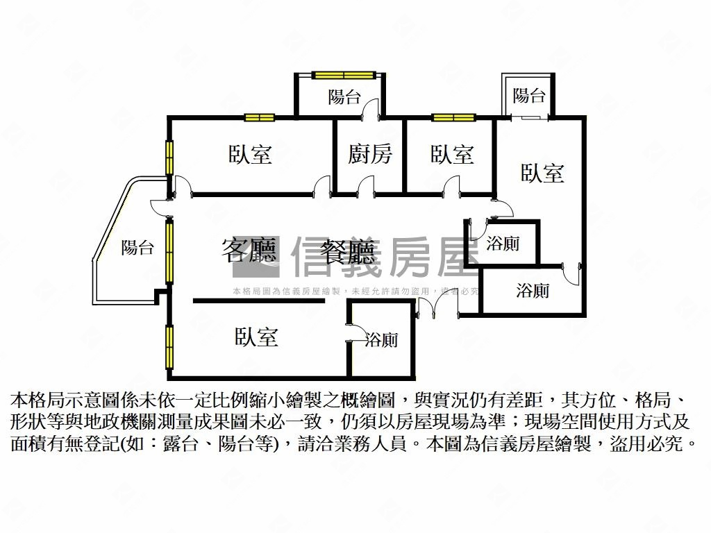 聯上鉑金金馬報喜４房平車房屋室內格局與周邊環境