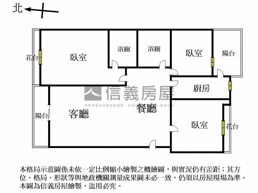 亞灣總圖高樓大三房房屋室內格局與周邊環境