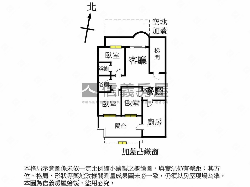 天母三房庭院一樓房屋室內格局與周邊環境