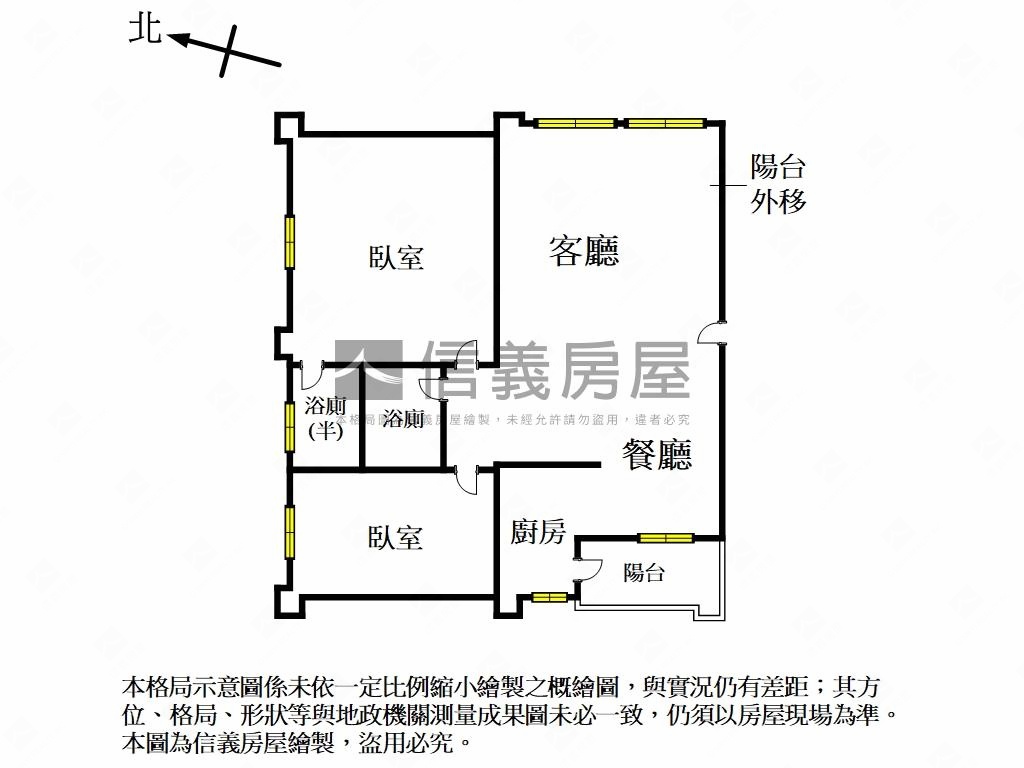 專任近捷運站電梯邊間二房房屋室內格局與周邊環境