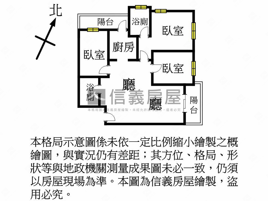 德友秀川三房車位房屋室內格局與周邊環境