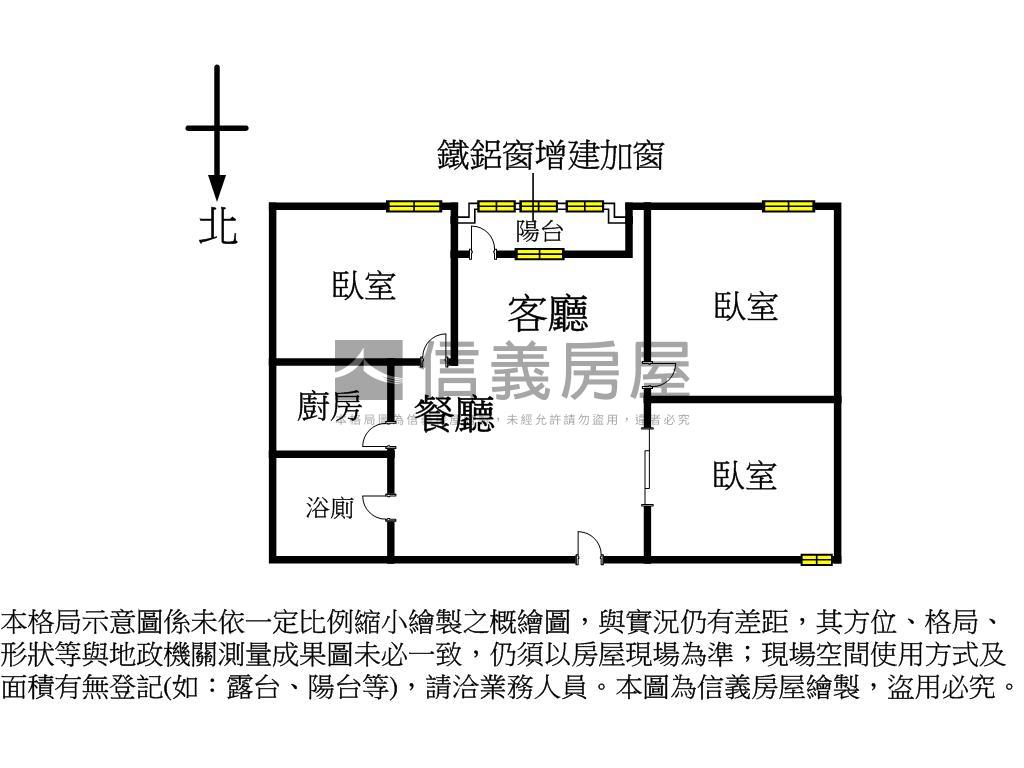 近信義安和電梯三房房屋室內格局與周邊環境