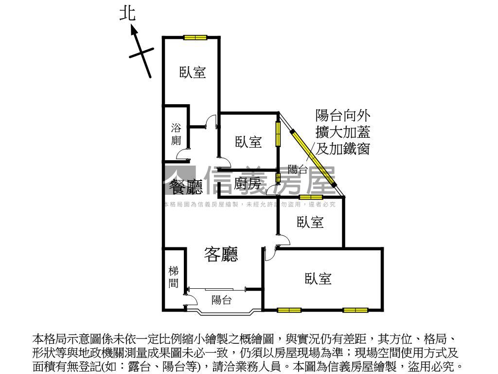四房陽光公寓房屋室內格局與周邊環境