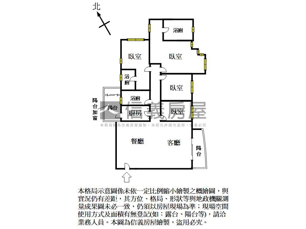 坤山靜境４房雙主臥房屋室內格局與周邊環境