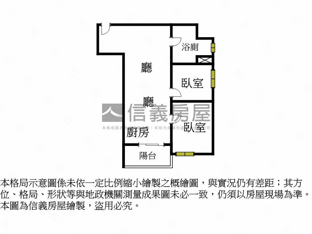 欣聯奇岩高樓兩房房屋室內格局與周邊環境