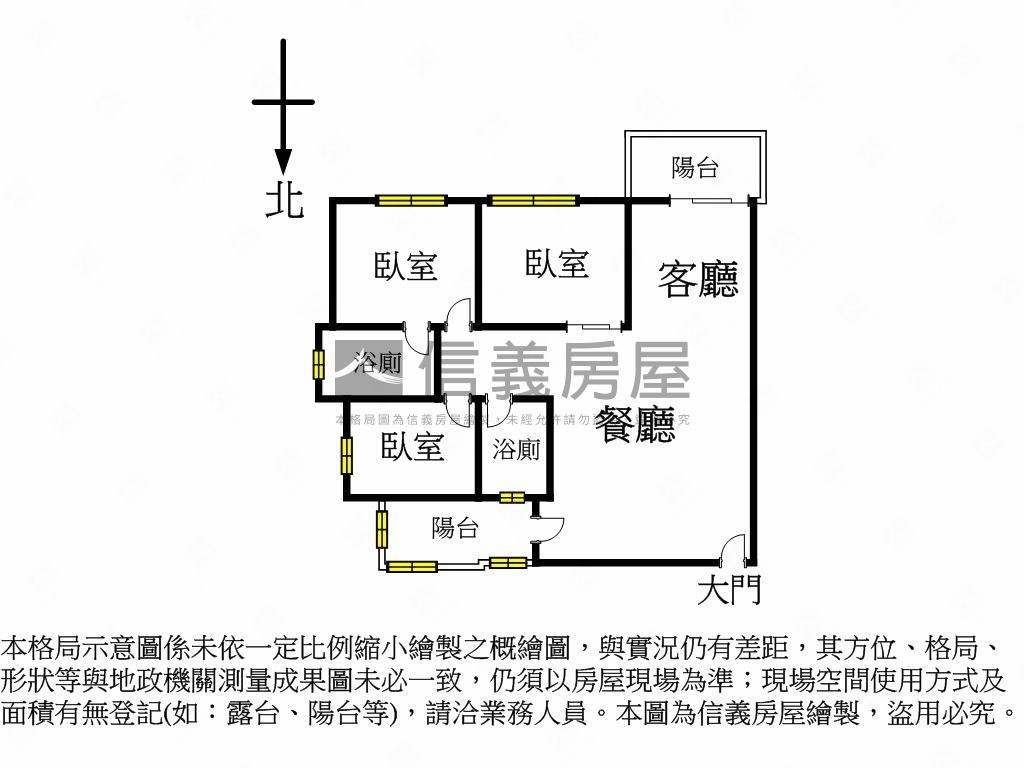 勝美樹廈三房平車精裝戶房屋室內格局與周邊環境