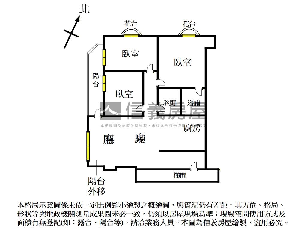 城市公園絕美採光三房房屋室內格局與周邊環境