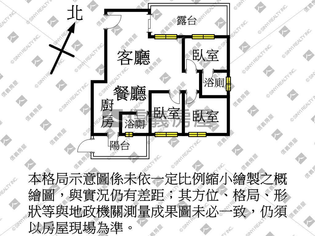 高城君閱客運三房近新美屋房屋室內格局與周邊環境